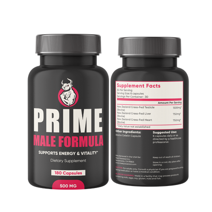 PRIME MALE FORMULA with Grass Fed Beef Organs